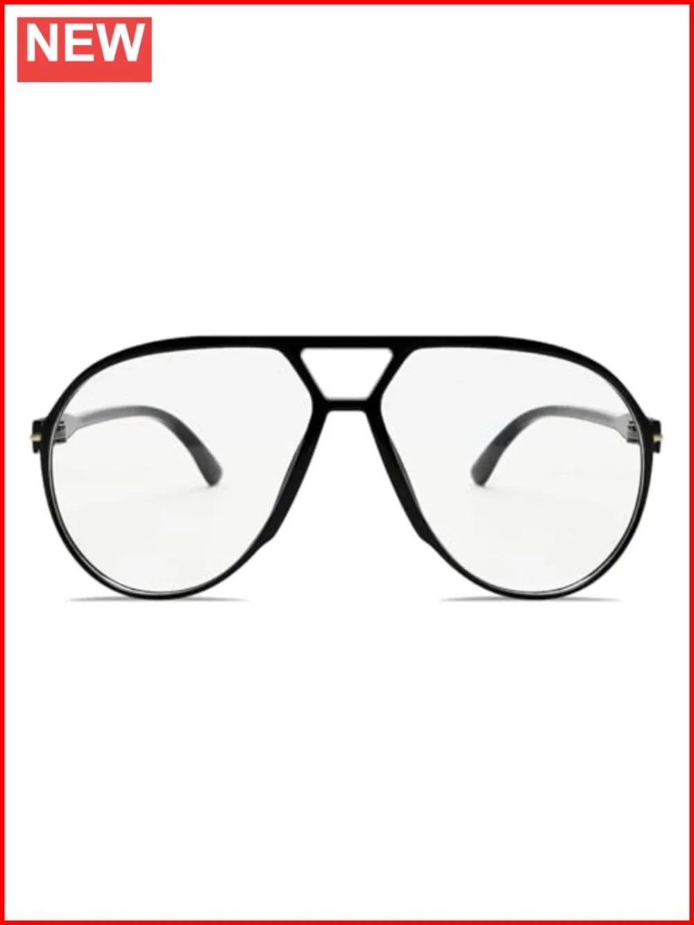Retro Aviator Sunglasses Oversized Classic Square Tangle Free Unisex